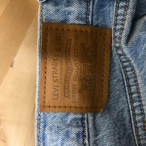 LEVI'S- WOMEN'S 32 - BLUE BUTTON FLY WEDGIE BOOTCUT DENIM JEANS - Picture 11 of 12